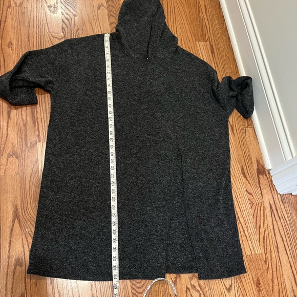 Grey Poncho Hooded Sweater - Picture 7 of 7